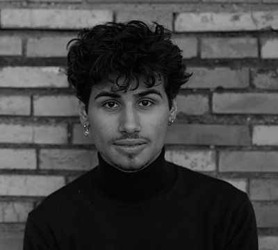 Black and white man
